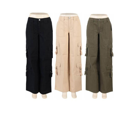 Women's Multi-pocket Wide leg Cargo